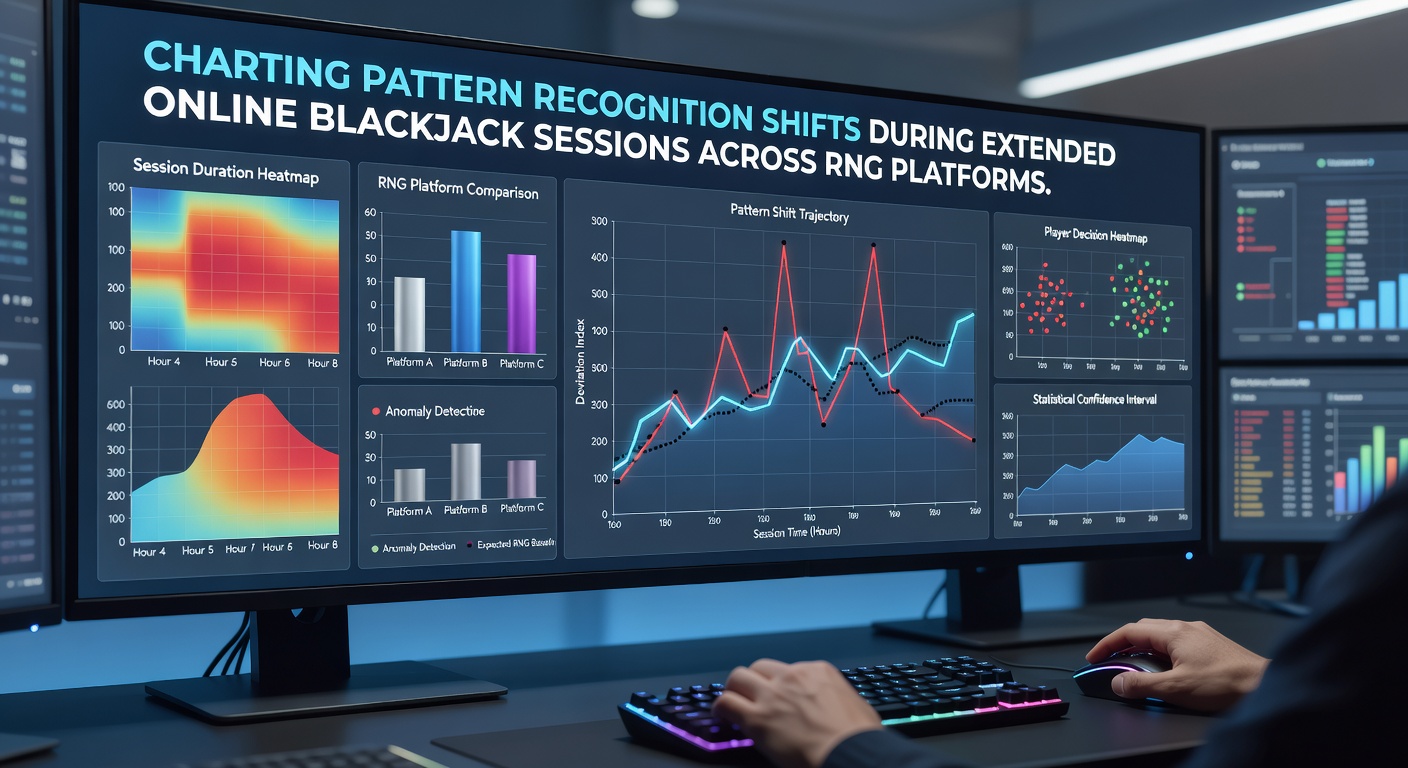 Detailed charts illustrating cognitive load effects and betting pattern modifications in prolonged RNG blackjack play