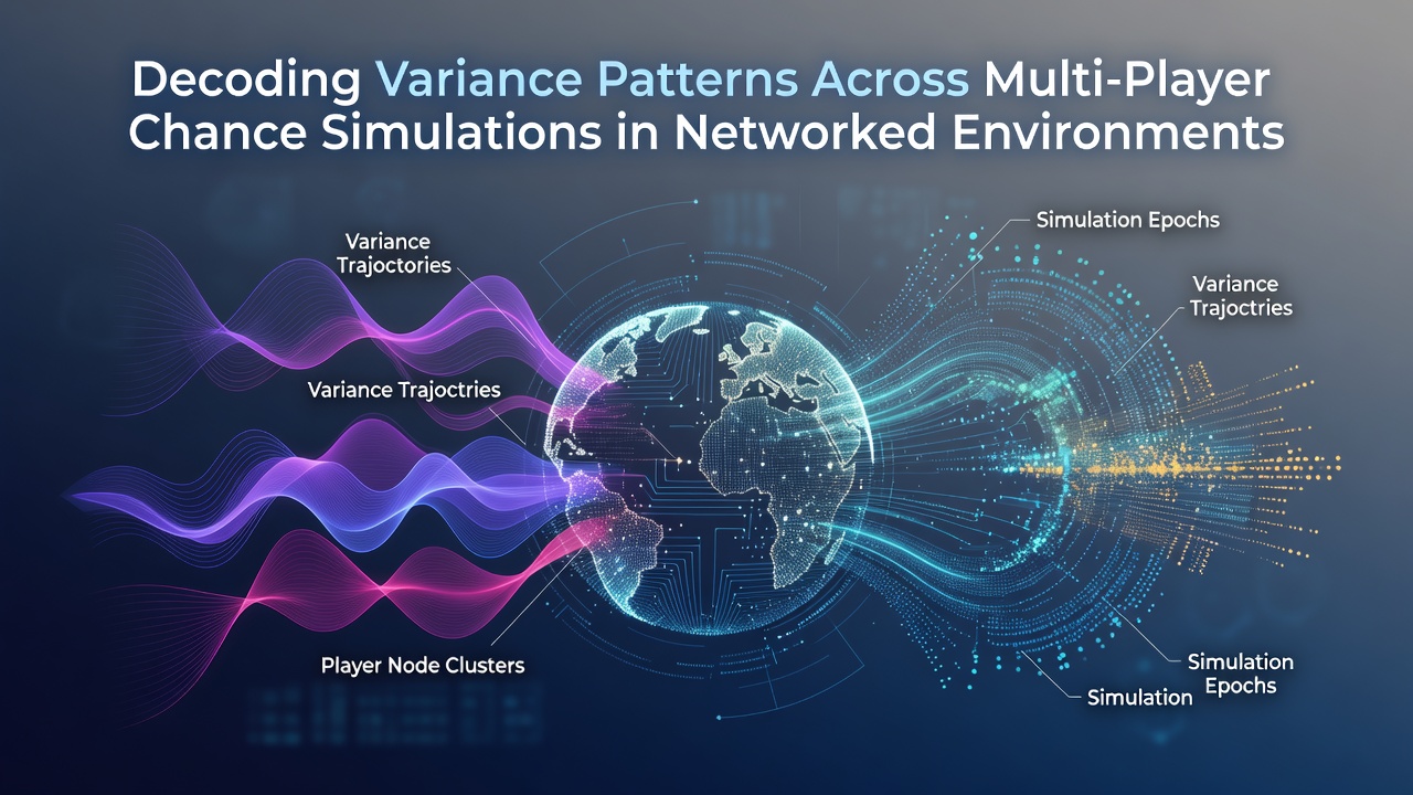 Diagram illustrating variance distribution across multiple players in a networked simulation environment