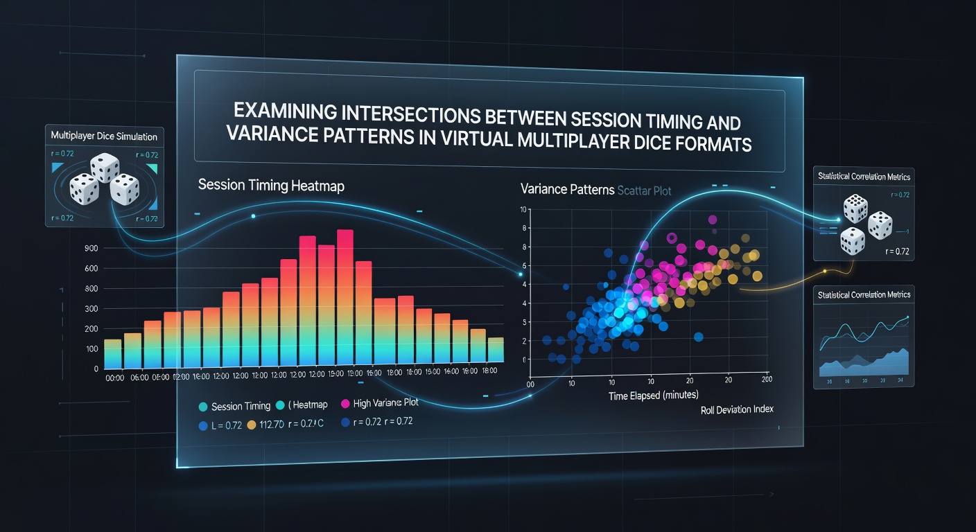 Virtual dice rolling interface showing multiplayer game session with timing metrics overlaid